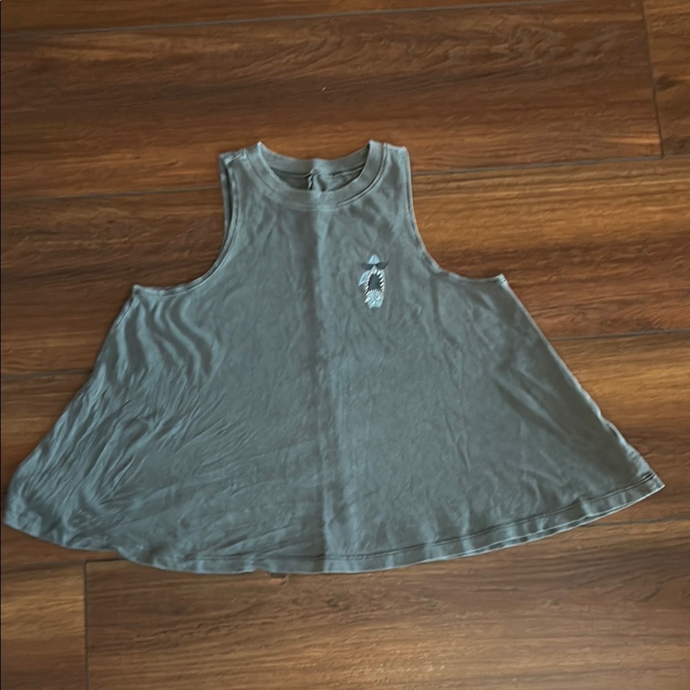 Gray Sleeveless Tank Top